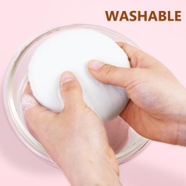 5 Pack Extra Large Body Powder Puff and Container, Soft Cotton 4.13 Inch Dusting Puffs with Washable Round Container for Woman Baby Body Face Loose Powder 5 Pack Extra Large Body Powder Puff and Container, Soft Cotton 4.13 Inch Dusting Puffs with Washable Round Container for Woman Baby Body Face Loose Powder