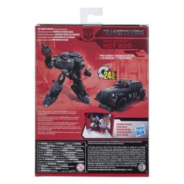 Transformers Toys Studio Series 50 Deluxe The Last Knight Movie WWII Autobot Hot Rod Action Figure - Ages 8 & Up, 4.5