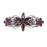 Faship Gorgeous Purple Rhinestone Crystal Flora Hair Barrette Clip