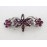Faship Gorgeous Purple Rhinestone Crystal Flora Hair Barrette Clip