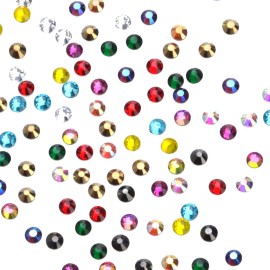 4200Pcs Hotfix Rhinestones Round Shape Flatback Crystal Glass Flatback Nail Art (12 Mixed Colors, 3mm SS10) 4200Pcs Hotfix Rhinestones Round Shape Flatback Crystal Glass Flatback Nail Art (12 Mixed Colors, 3mm SS10)
