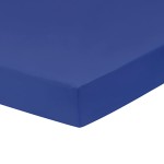 Everyday Kids Fitted Crib Sheet, 100% Soft Breathable Microfiber Baby Sheet, Fits Standard Size Crib Mattress 28in x 52in, Royal Blue Nursery Sheet