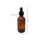 Dropper Stop 2oz Amber Glass Dropper Bottles (60mL) with Tapered Glass Droppers - Pack of 2