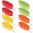 LOCOLO 8Pcs Oval Foam Floating Keychain, 4 Colors - Red, Green, Yellow, Orange - Waterproof, Tear Proof, Stain Resistant - Ideal for Boating, Fishing, Surfing, Sailing & Outdoor Sports
