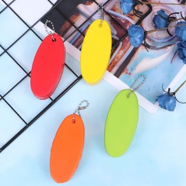 LOCOLO 8Pcs Oval Foam Floating Keychain, 4 Colors - Red, Green, Yellow, Orange - Waterproof, Tear Proof, Stain Resistant - Ideal for Boating, Fishing, Surfing, Sailing & Outdoor Sports