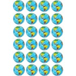 PowerTRC 24 Pack Mini Soft Foam Earth Squeeze Balls Planet Theme | Stress Relief Bulk Party, Birthday, Classroom Favors, Rewards Toy Set for Kids (2.5)