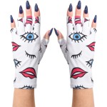 ManiGlovz - The Original UPF 50+ UV Light Protective Nail Gloves | Gel Manicure Gloves and Anti UV Fingerless Gloves for Women | Can be Used as Sun Protection Gloves for Driving | Lipstick and Lashes
