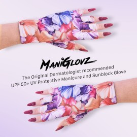 ManiGlovz - The Original UPF 50+ UV Light Protective Nail Gloves | Gel Manicure Gloves and Anti UV Fingerless Gloves for Women | Can be Used as Sun Protection Gloves for Driving | Lipstick and Lashes ManiGlovz - The Original UPF 50+ UV Light Protective Nail Gloves | Gel Manicure Gloves and Anti UV Fingerless Gloves for Women | Can be Used as Sun Protection Gloves for Driving | Lipstick and Lashes