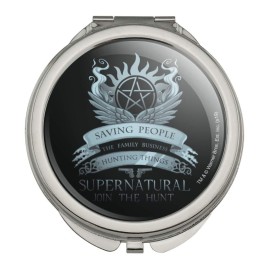 GRAPHICS & MORE Supernatural Saving People Hunting Things Compact Travel Purse Handbag Makeup Mirror