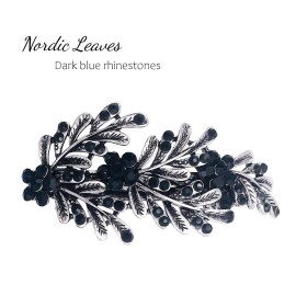 4PCS Vintage Silver French Barrettes Hair Clip Accessories Rhinestone Pearl Jewel for Women 4PCS Vintage Silver French Barrettes Hair Clip Accessories Rhinestone Pearl Jewel for Women