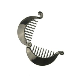 16pcs 2.5 Hair Clips Hair Combs Round Pins Banana Clip Ponytail Holder Hair Accessories for Women Girls, Black