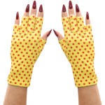 ManiGlovz - The Original UPF 50+ UV Light Protective Nail Gloves | Gel Manicure Gloves and Anti UV Fingerless Gloves for Women | Can be Used as Sun Protection Gloves for Driving | Happy Daze