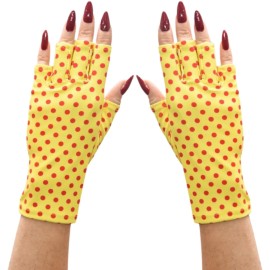 ManiGlovz - The Original UPF 50+ UV Light Protective Nail Gloves | Gel Manicure Gloves and Anti UV Fingerless Gloves for Women | Can be Used as Sun Protection Gloves for Driving | Happy Daze ManiGlovz - The Original UPF 50+ UV Light Protective Nail Gloves | Gel Manicure Gloves and Anti UV Fingerless Gloves for Women | Can be Used as Sun Protection Gloves for Driving | Happy Daze