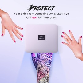 ManiGlovz - The Original UPF 50+ UV Light Protective Nail Gloves | Gel Manicure Gloves and Anti UV Fingerless Gloves for Women | Can be Used as Sun Protection Gloves for Driving | Happy Daze ManiGlovz - The Original UPF 50+ UV Light Protective Nail Gloves | Gel Manicure Gloves and Anti UV Fingerless Gloves for Women | Can be Used as Sun Protection Gloves for Driving | Happy Daze