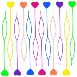 TIHOOD 16PCS Quick Beader for Bead Loading and Hair Styling Kit - Plastic Magic Topsy Tail Hair Braid Ponytail Maker (Random Color)
