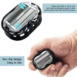 Premium Omnishaver with Cartridge Kit - The Fastest Way to Shave Head, Legs, Arms, Body|an Alternative to Disposable Shaving Razors Self Cleans & Strops During Use with Durable Blade|Bald Head Shaver Premium Omnishaver with Cartridge Kit - The Fastest Way to Shave Head, Legs, Arms, Body|an Alternative to Disposable Shaving Razors Self Cleans & Strops During Use with Durable Blade|Bald Head Shaver