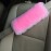SUNTRADE Soft Faux Car Seat Belt Cover Pad,Car Safety Seat Belt Strap Shoulder Pad for Adults and Children,Suitable for Car Seat Belt,Backpack,Shoulder Bag,Set of 2 (Pink)