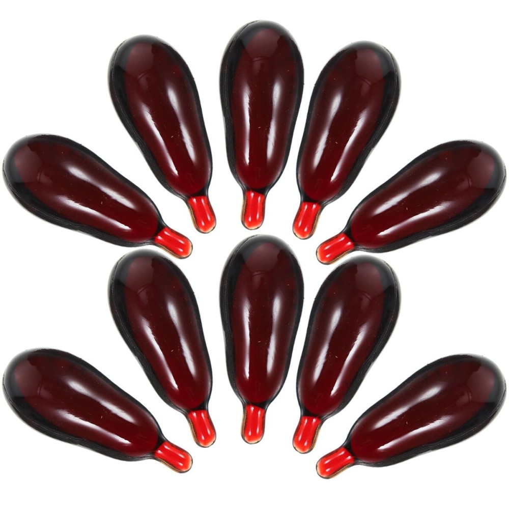 Happyyami 30pcs Fake Blood Pill Vampire Capsules Horror Funny Trick Toys for Halloween Fancy Dress Joke Party Trick Favors