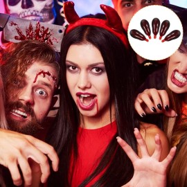 Happyyami 30pcs Fake Blood Pill Vampire Capsules Horror Funny Trick Toys for Halloween Fancy Dress Joke Party Trick Favors