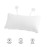 Focket Bath Pillow,Non-Slip Soft PVC Inflated Bathtub Spa Pillow Bath Cushion with Suction Cups,Helps Support Neck for All Bathtub,Hot Tub,Jacuzzi and Home Spa(White)