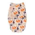 Hudson Baby Unisex Baby Plush Swaddle Wrap, Forest, 0-3 Months