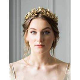 Chargances Goddess Headband Costume Leaf Branch Hair Band Crown Bridal Wedding Headpiece Bohemia Hairpiece for Women Chargances Goddess Headband Costume Leaf Branch Hair Band Crown Bridal Wedding Headpiece Bohemia Hairpiece for Women