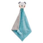 Petit Collage Organic Cotton Baby Blanket, Blue Bear - 100% Organic Soft Cotton, Cuddly Toy, 14.25 x 18, Newborn to Toddler
