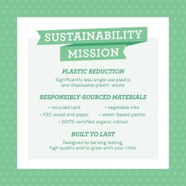 Petit Collage Organic Cotton Baby Blanket, Blue Bear - 100% Organic Soft Cotton, Cuddly Toy, 14.25 x 18, Newborn to Toddler