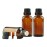 3PCS Amber Glass Bottle with Orifice Reducer and Black Cap Essential Oil Bottle Empty Cosmetic Storage Container Vial for Perfume Aromatherapy 100ml/3.4oz