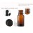3PCS Amber Glass Bottle with Orifice Reducer and Black Cap Essential Oil Bottle Empty Cosmetic Storage Container Vial for Perfume Aromatherapy 100ml/3.4oz