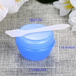 VEAIDE Travel Accessories Toiletry Containers, 1 oz Plastic Little Jars for Creams, Compact Travel Size Containers with Leak proof Lids for Face Hand Body Cream (6 Pieces)