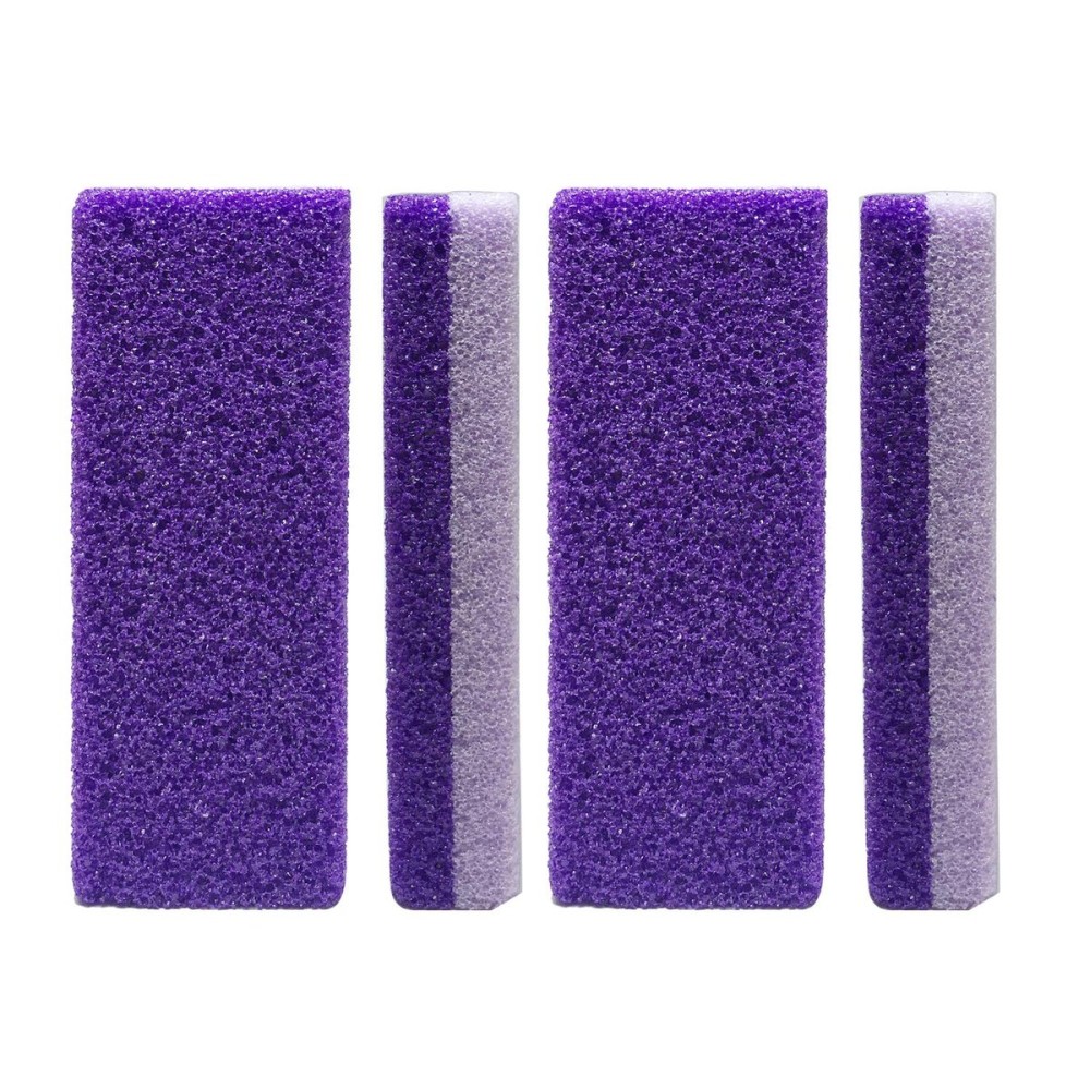 4 Pcs Foot Exfoliator Pedicure Tool Foot Callus Remover Scrubber (Purple) 4 Pcs Foot Exfoliator Pedicure Tool Foot Callus Remover Scrubber (Purple)