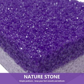 4 Pcs Foot Exfoliator Pedicure Tool Foot Callus Remover Scrubber (Purple) 4 Pcs Foot Exfoliator Pedicure Tool Foot Callus Remover Scrubber (Purple)