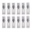 XINGZI 12Pcs 5ml Empty Airless Vacuum Pump Bottle Refillable Plastic Cream Lotion Bottle Travel Sample Bottles for Cosmetic Lotion Containers Sold Empty for Domestic Use