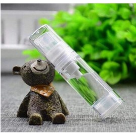 XINGZI 12Pcs 5ml Empty Airless Vacuum Pump Bottle Refillable Plastic Cream Lotion Bottle Travel Sample Bottles for Cosmetic Lotion Containers Sold Empty for Domestic Use