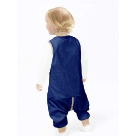 Sincere ililmmoe Baby Sleep Sack Spring Autumn Warm Infant Walking Sleeping Bag with Legs Wearable Blankets Pajamas 6months-4Years Navy/L
