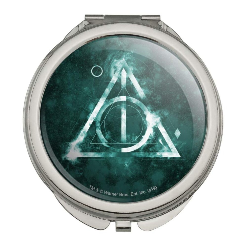 GRAPHICS & MORE Harry Potter Deathly Hallows Logo Compact Travel Purse Handbag Makeup Mirror