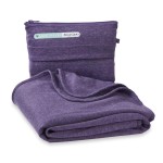 SAGEFINDS Airplane Travel Blanket | Compact Throw Blanket for Camping and Hiking | Converts into a Pillow | Travel Gift | Soft Jersey Knit | Fits in Backpack | Attaches to Luggage | Travel Essential