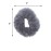 Small Faux Fur Scrunchies Hair Tie - Set of 6 - Black & Greys