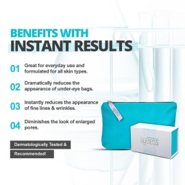 Instantly Ageless - Instant Face Lift Cream - Skin Care for Anti Aging face cream - Instant Under Eye Bags Remover - Facelift in a Box of 25 Vials with Makeup Bag Instantly Ageless - Instant Face Lift Cream - Skin Care for Anti Aging face cream - Instant Under Eye Bags Remover - Facelift in a Box of 25 Vials with Makeup Bag