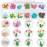 1 Box Dried Flowers for Nail Art, UNIME 16 Colors Dry Flowers Mini Real Natural Flowers Nail Art Supplies 3D Applique Nail Decoration Sticker for Tips Manicure Decor (Mixed Gypsophila Flowers)