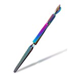 WOKOTO 1Pc Colorful Stainless Steel Nail Shaping Tweezers For Nail Extension Acrylic Nail Tips Cutter Multiple-Functional Nail Clip Manicure Nail Tools Nail Polish Remover Pens For Women Nail Art