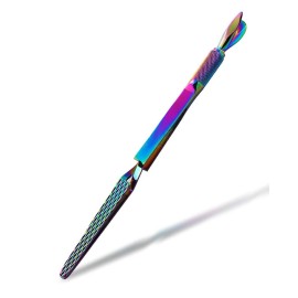 WOKOTO 1Pc Colorful Stainless Steel Nail Shaping Tweezers For Nail Extension Acrylic Nail Tips Cutter Multiple-Functional Nail Clip Manicure Nail Tools Nail Polish Remover Pens For Women Nail Art