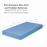 Everyday Kids Fitted Crib Sheet, 100% Soft Breathable Microfiber Baby Sheet, Fits Standard Size Crib Mattress 28in x 52in, Light Blue Nursery Sheet