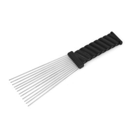 Folansy Afro Comb Metal African American Pick Comb Hairdressing Styling Tool, 2 Pack (Black-4, 2piece Assortment, Wide Teeth, Classic Black Fist Design, For Curly Hair and Afro Hairstyle) Folansy Afro Comb Metal African American Pick Comb Hairdressing Styling Tool, 2 Pack (Black-4, 2piece Assortment, Wide Teeth, Classic Black Fist Design, For Curly Hair and Afro Hairstyle)