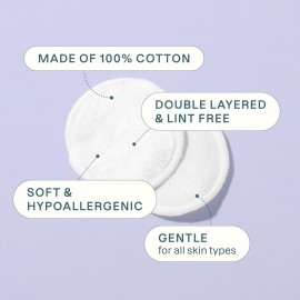 Cliganic Premium Cotton Rounds for Face (200 Count) | Makeup Remover Pads, Hypoallergenic, Lint-Free | 100% Pure Cotton (Packaging May Vary) Cliganic Premium Cotton Rounds for Face (200 Count) | Makeup Remover Pads, Hypoallergenic, Lint-Free | 100% Pure Cotton (Packaging May Vary)