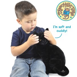 TigerHart Boone The Black Cat - 13 Inch Stuffed Animal Plush