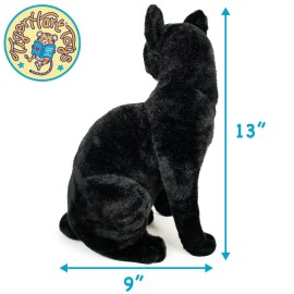 TigerHart Boone The Black Cat - 13 Inch Stuffed Animal Plush