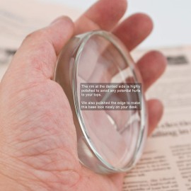 DjuiinoStar 3 Spinning Top Base, Highly Polished by Hand, 30cm Focal Length (Single Concave), Diameter 3/7.8cm, Thickness 0.55/1.4cm, Weight 0.38lb