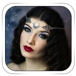 CanB Boho Moon Head chain Charm Vintage Hair Chain Festival Forehead Hair Jewelry Silver Gypsy Headpiece Hair Accessories for Women